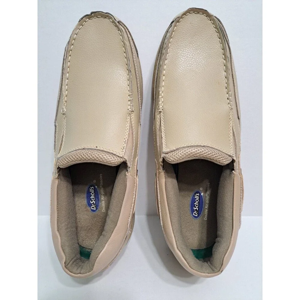 Dr. Scholl’s Men's Size 11 D Beige Slip On Casual Loafers Boat Shoes